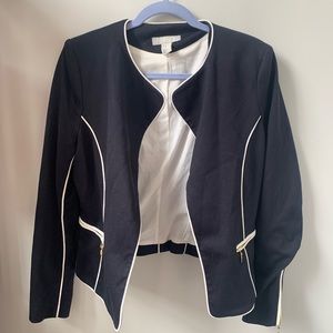 H&M Navy Open Blazer